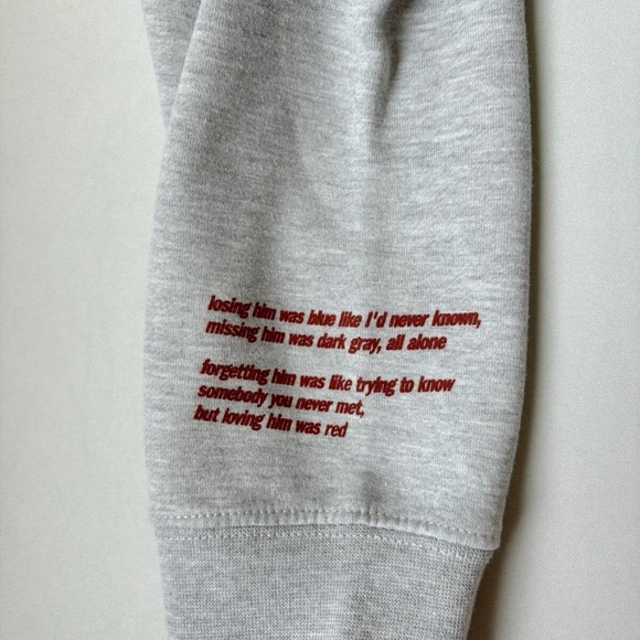 Gray TSwift Concert Hoodie Size L - Picture 2 of 5